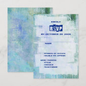 パンク落書きロックアンドロ結婚ール 出欠カード (正面/裏面)