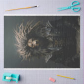 パンク集団アフリカライオン革のデコパージュ 薄葉紙 (クラフト)