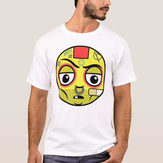 パンク顔 Tシャツ (正面)