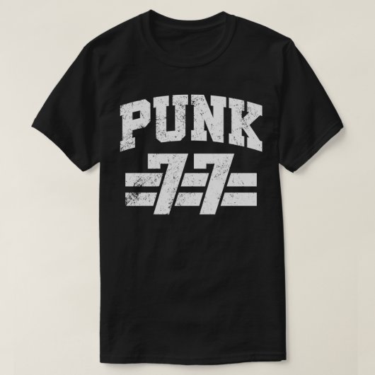 パンク77 1977パンクロック Tシャツ (デザイン正面)