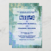 パンク・グラフィティ・ロック・ロール・ウェディング 招待状 (正面/裏面)