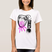 パンク グランジ ハート コラージュ Tシャツ (正面)