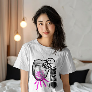 パンク グランジ ハート コラージュ Tシャツ