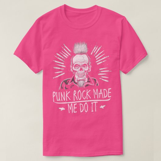 パンク・ロックが私を作った Tシャツ (デザイン正面)