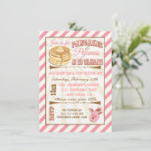 パンクcakesとパジャマの誕生日パーティーの招待状 招待状 (スタンド正面)