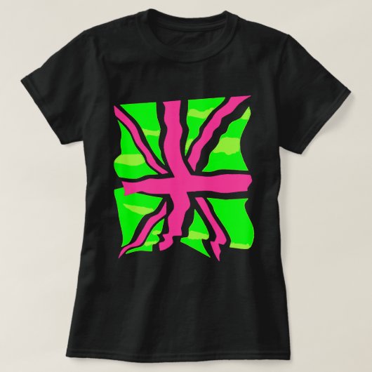 パンクUK英国旗Tシャツ Tシャツ (デザイン正面)