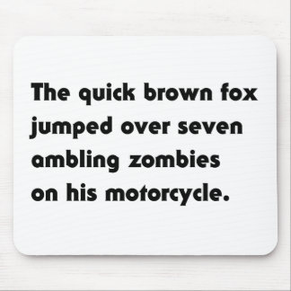 パングラムTシャツ The Quick Brown Fox Jumped Over... マウスパッド