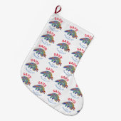 パング救リンカラフルス ラージクリスマスストッキング (正面 (吊り時))