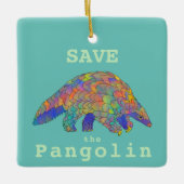 パング救リン絶滅危惧種 セラミックオーナメント (正面)