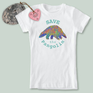 パング救ロリン絶滅危惧動物カラフル美術 Tシャツ