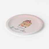 パンケエレガントーキブライダルシャワー ペーパープレート (アングル)