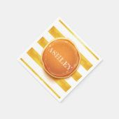 パンケパーソナライズされたーキアンドパジャマ誕生日 スタンダードカクテルナプキン (角)