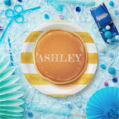 パンケパーソナライズされたーキアンドパジャマ誕生日 ペーパープレート (パーティー)