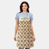 パンケパーソナライズされたーキパタンあなたのカスタム文字 エプロン (着用した状態)