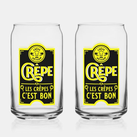 パンケフランスのーキ ガラス缶 (正面)