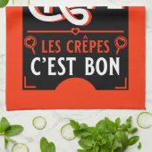 パンケフランスのーキ キッチンタオル (折り畳み)