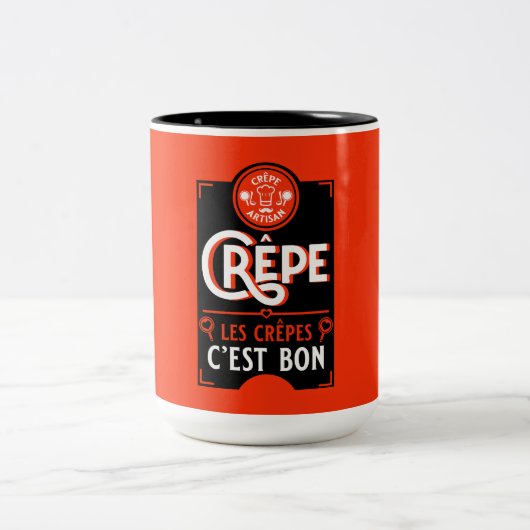 パンケフランスのーキ ツートーンマグカップ (中央)