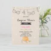 パンケーキおよびパンティーのパーティの招待状 招待状 (スタンド正面)