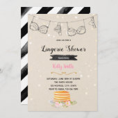 パンケーキおよびパンティーのパーティの招待状 招待状 (正面/裏面)