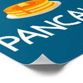 パンケーキが大好き！ユーモア、ジョーク、皮肉が好きな人 ポスター (角)