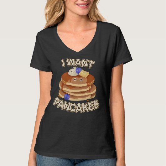 パンケーキが欲しい Tシャツ (正面)