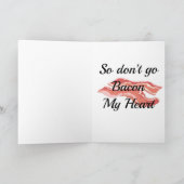 パンケーキしゃれのバレンタインデーカード カード (内部)