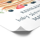 パンケーキとお菓子赤ちゃんシャワーブランチへようこそ ポスター (角)