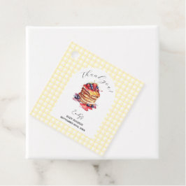 パンケーキとパシファイヤージンガムプレイドベビーシャワー フェイバータグ