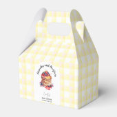 パンケーキとパシファイヤージンガムプレイドベビーシャワー フェイバーボックス (正面サイド)