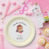 パンケーキとパシファイヤージンガムプレイドベビーシャワー ペーパープレート (パーティー)