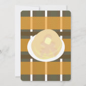 パンケーキとパジャマのおやすみ会ガールズ | 秋のテーマ 招待状 (裏面)