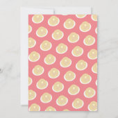 パンケーキとパジャマのおやすみ会 女の子たちのために ピンクのコンフェッティ 招待状 (裏面)