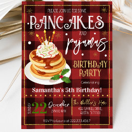 パンケーキとパジャマのクリスマスパーティー 招待状