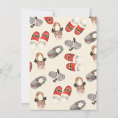 パンケーキとパジャマのクリスマス誕生日パーティー 招待状 (裏面)