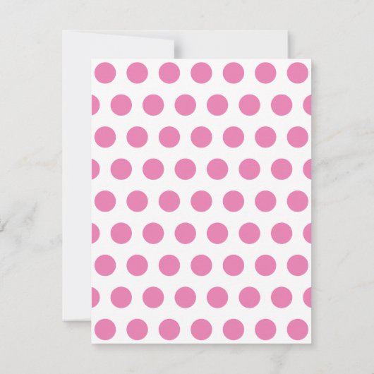 パンケーキとパジャマの水玉模様誕生パーティー 招待状 (裏面)