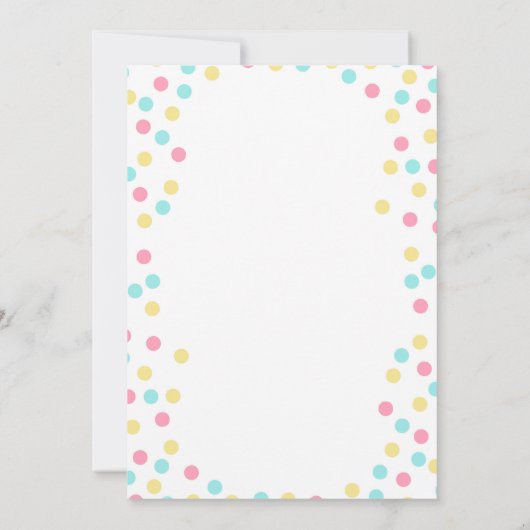 パンケーキとパジャマの誕生日パーティーの招待状 招待状 (裏面)