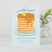 パンケーキとパジャマの誕生日パーティー 招待状 (スタンド正面)