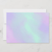 パンケーキとパジャマスガールバースデーパーティーの写真 招待状 (裏面)