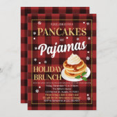 パンケーキとパジャマスクリスマスパーティー 招待状 (正面/裏面)