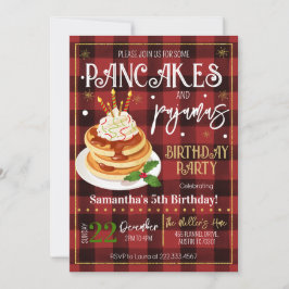 パンケーキとパジャマスクリスマスパーティー 招待状