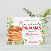 パンケーキとパジャマスクリスマス招待状 招待状 (スタンド正面)