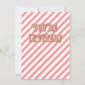 パンケーキとパジャマバースデーパーティ招待状 招待状 (裏面)