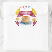 パンケーキとパジャマ誕生日ありがとう ラウンドシール (バッグ)