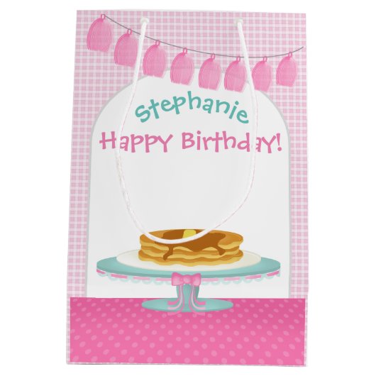 パンケーキとパジャマ ミディアムペーパーバッグ (裏面)