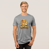 パンケーキとパニック発作 - フードィーな悪友たち トライブレンドTシャツ (正面全面)