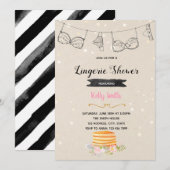 パンケーキとパンティーのパーティー招待状 招待状 (正面/裏面)