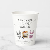 パンケーキとパンティーのブライズシャワー 紙コップ (裏面)