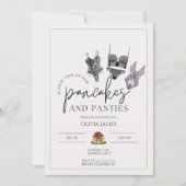 パンケーキとパンティーランジェリーブライダルシャワー 招待状 (正面)