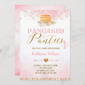 パンケーキとパンティー下着カード招待状 招待状 (正面/裏面)