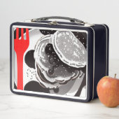 パンケーキとフォークの弁当箱 メタルランチボックス (インサイチュ)